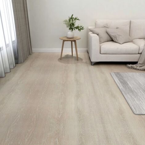 Dalles de plancher autoadhésives 55 pcs PVC 5,11 m² beige vidaXL
