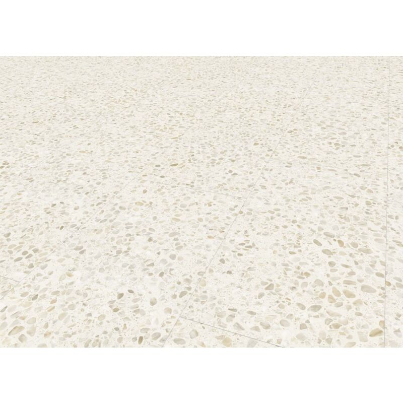 Sol pvc Gerflor Gerflor Senso Clic Premium 1517 Chaliki Natural Dalle pvc clipsable terrazzo 49 x 98 cm