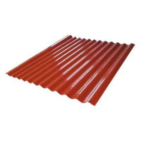 Dalles hayées en fibre de verre 120x210 cm rouge ou vert pour les couvertures externes ondulines red