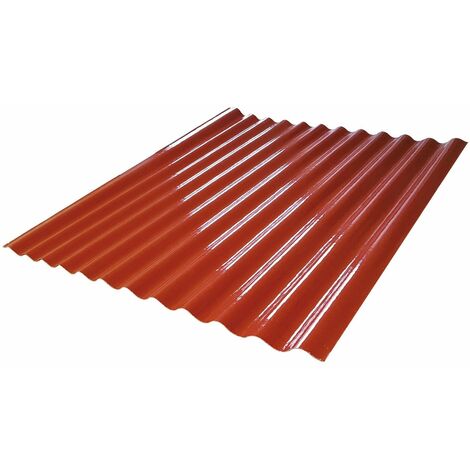 Dalles hayées en fibre de verre 120x210 cm rouge ou vert pour les couvertures externes ondulines red
