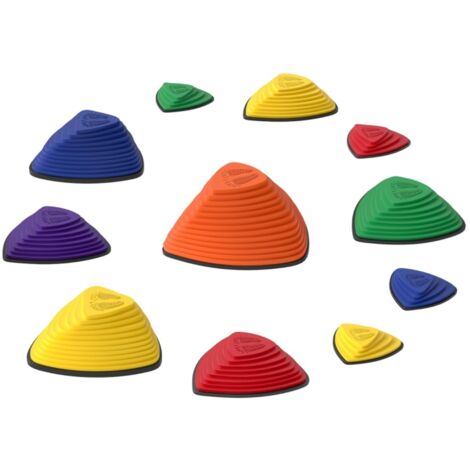 Dalles jardin enfant 11 pcs - Antidérapantes & empilables - Intérieur/extérieur - Couleurs assorties - Mobilier extérieur sécurisé