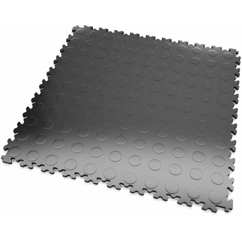 DALLES MOSAIK PVC Anthracite - GARAGE, ATELIER - Épaisseur 7mm Surface Pastillée - Anthracite