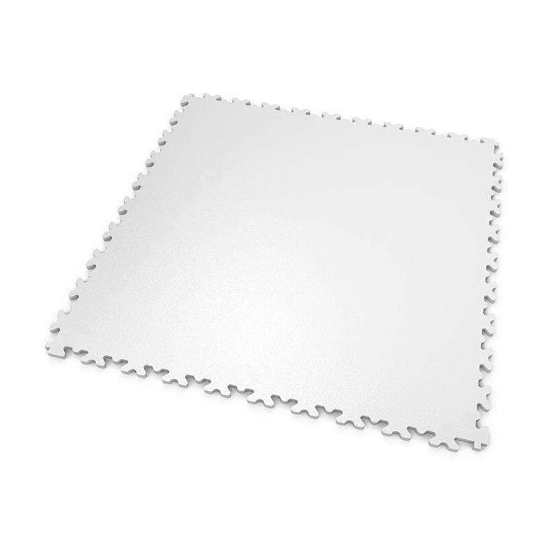 Mosaik Floor - dalles mosaik pvc Blanc - garage, atelier - Épaisseur 7mm Surface Lisse - Blanc