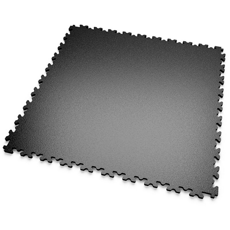 DALLES MOSAIK PVC Éco-Noir - GARAGE, ATELIER - Épaisseur 7mm Surface Lisse - Noir