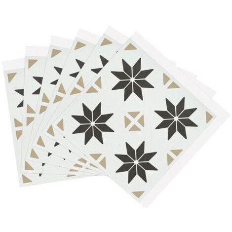 Dalles Murales Adhésives Wall Tiles Effet Carrelage étoile 30.5x30.5cm Boite De 6 - Access Deco
