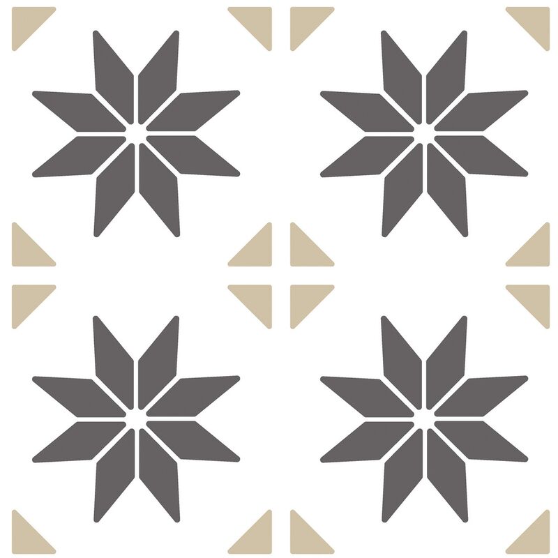 Access Deco - sa wall tiles vivid stars - 6PCES 30,5 x 30,5CM/33X33CM avec film adh F2703009