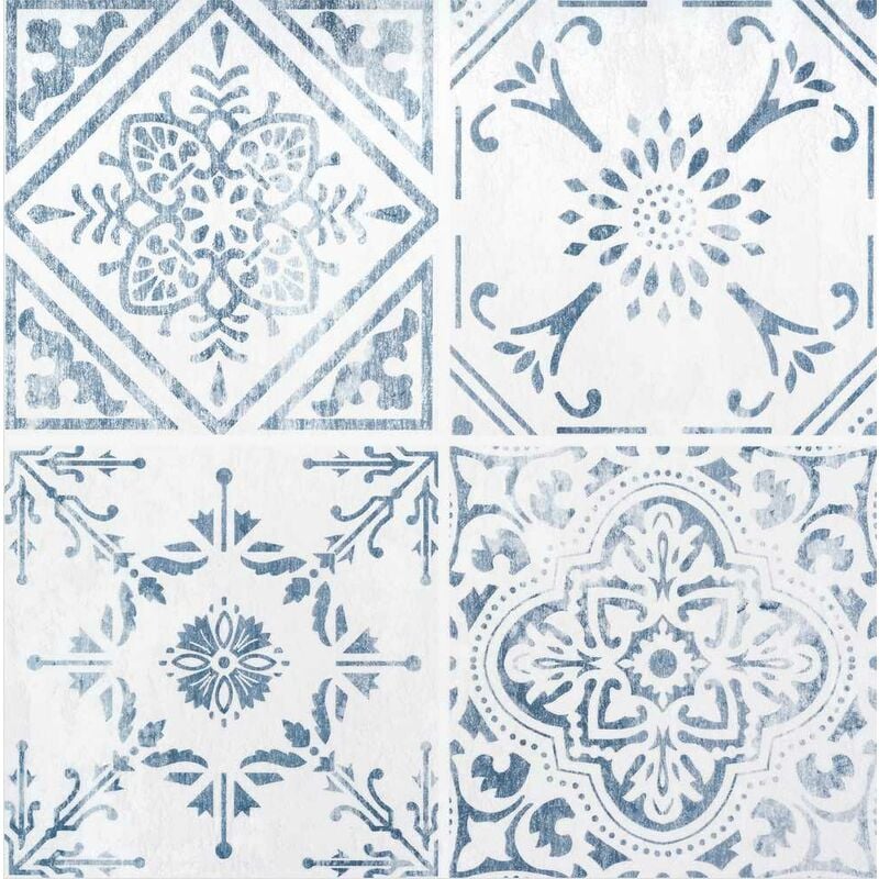 Sa wall tiles vintage style - 6PCE 30,5 x 30,5CM/33X33CM avec film adh Access Deco F2703003A
