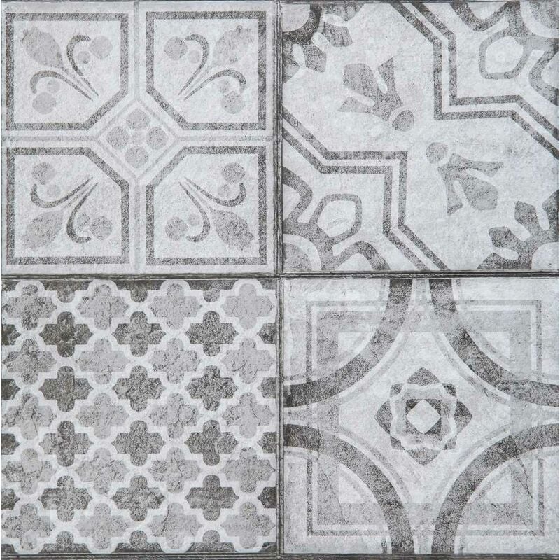 Sa wall tiles moroccan style - 6PCE 30,5 x 30,5CM/33X33CM avec film adh Access Deco F2703006