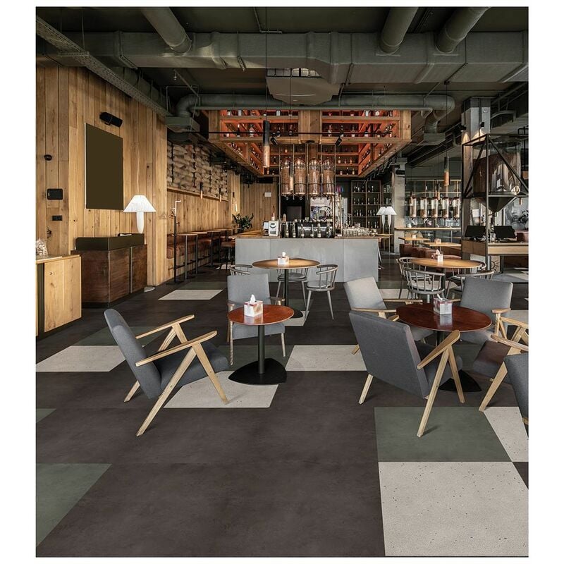 Dalles pvc plombantes Rhys i Béton 91,44x91,44 - Béton