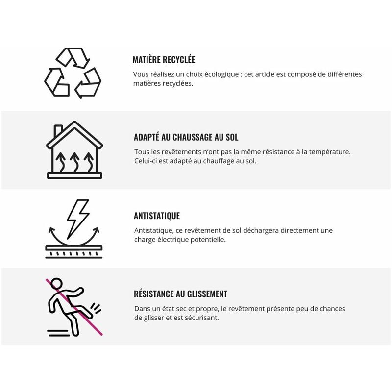 Dalles pvc plombantes Rhys i Béton tabac 91,44x91,44 - Béton tabac