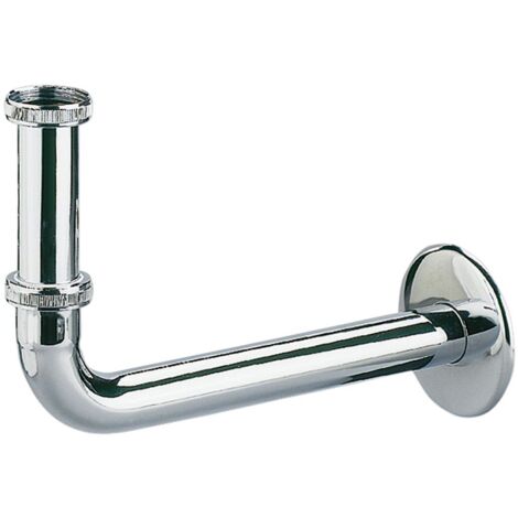 DALLMER Anschluss-Bogen 320, verchromt mit Tauchrohr, 1 1/4" x DN 32, 140005