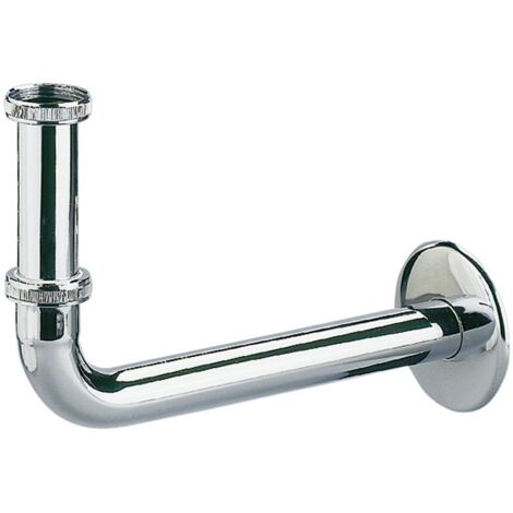 DALLMER Anschluss-Bogen 320, verchromt mit Tauchrohr, 1 1/4" x DN 32, 140005