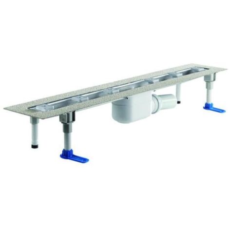 DALLMER caniveau de douche CeraLine F 700mm, DN 50 Hauteur 110mm,