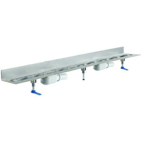 DALLMER caniveau de douche CeraLine PLAN 2 caniveaux, L 1100mm,