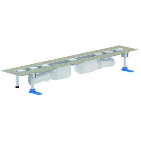 DALLMER Duschrinne CeraLine PLAN 2 Abläufe, F 1000mm, DN 50