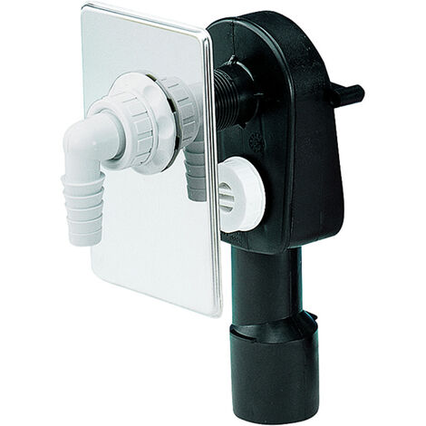 Dallmer Wand-Waschgeräte-Siphon HL 400 Abdeckpl. a. ES 110x160mm DN 40/50