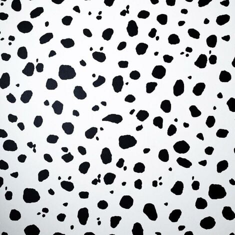 Animal Print Wallpaper Shades Leopard Jaguar Spots Black White Silver