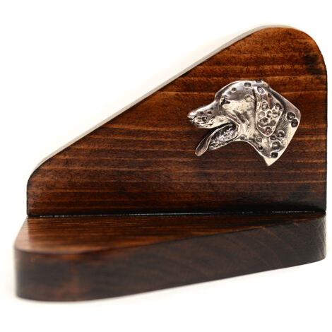 Dalmatiner, Dalmatiner Pointer - Kerzenständer aus Holz mit Hund, Teelichtständer, Hundedenkmal von Art-Dog