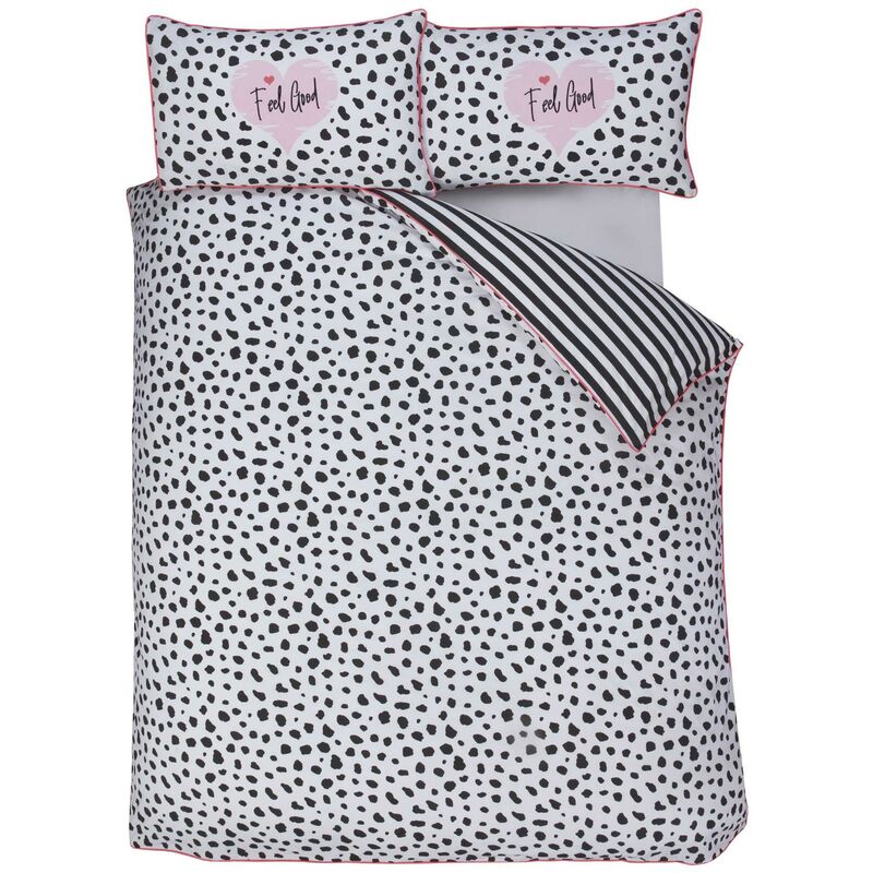 Rapport - Dalmation Black/White Single Duvet Cover Set Bedding Bed Quilt Set