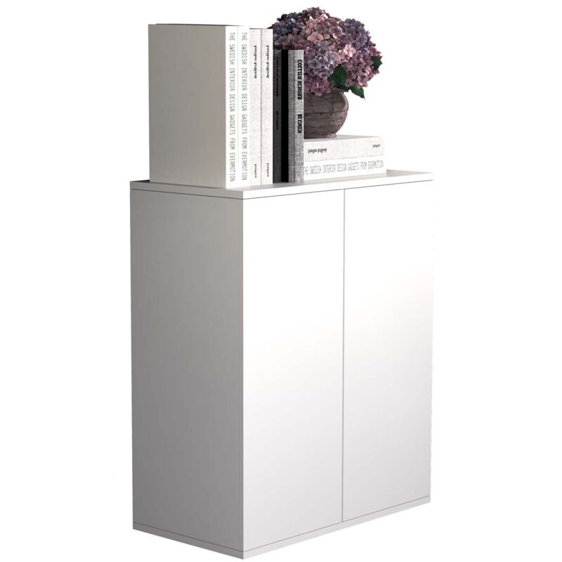 Ebuy24 - Commode et sideboard Dalosa h. 73 x l. 60 x p. 32 cm Blanc