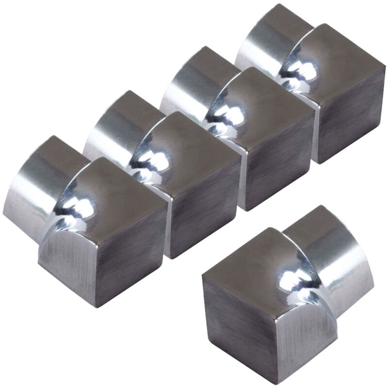 Angle intérieur pour profilé en quart de cercle en acier inoxydable, Profilé pour carrelage - Poli 12,5mm, 5 pièces - Dalsys