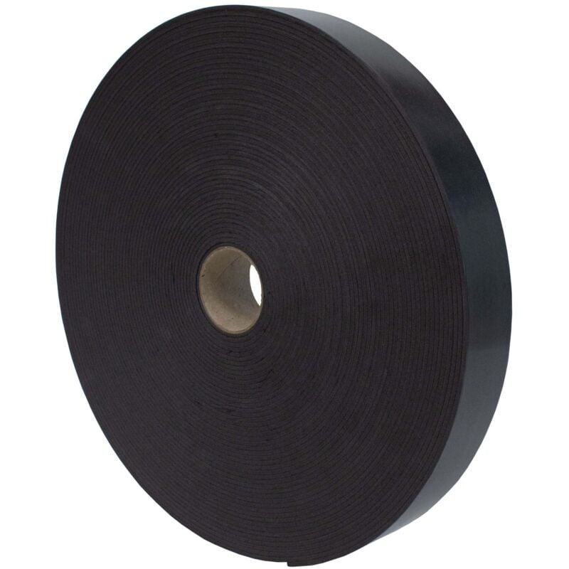 Dalsys - bande de séparation, bande de recouvrement 30m ossature de terrasse en bois, autocollant noir en caoutchouc cellulaire, isolation acoustique