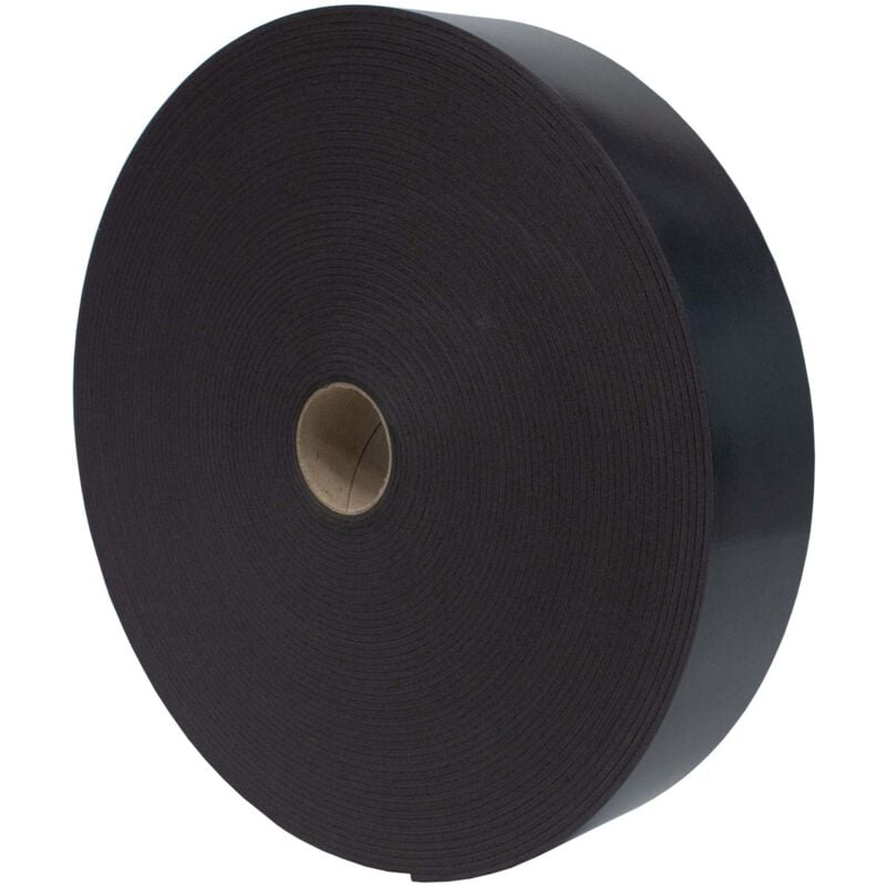 Dalsys - bande de séparation, bande de recouvrement 30m ossature de terrasse en bois, autocollant noir en caoutchouc cellulaire, isolation acoustique