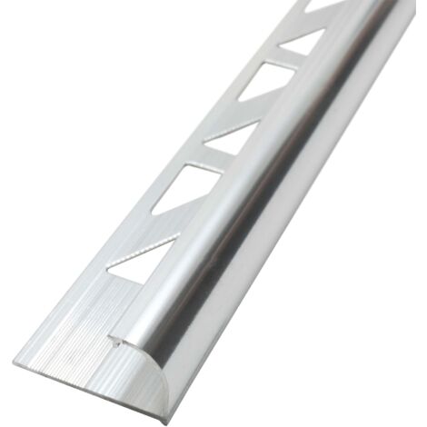 Alu L-Profil Fliesenschiene Fliesenprofil - Silber - Poliert 2,7m 15mm
