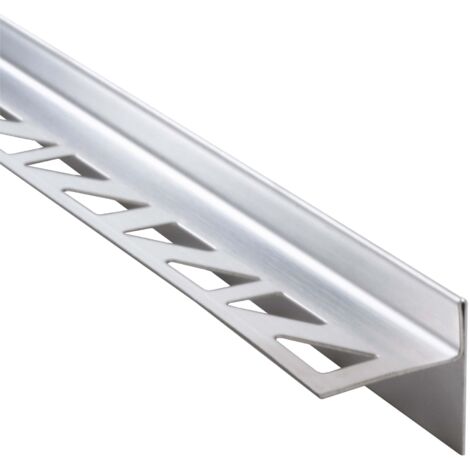 Dalsys Gefällekeil Dusche, Gefälleprofil, Silber Duschprofil für begehbare Dusche, Edelstahl korrosionsbeständig - Gefälleprofil 98cm, Höhe 10mm, Rechts