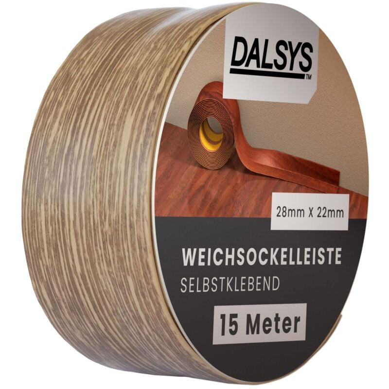 Plinthe souple autocollante plinthe adhésive, plinthe de finition pour joints dans le séjour, la cuisine, la salle de bain, en pvc synthétique