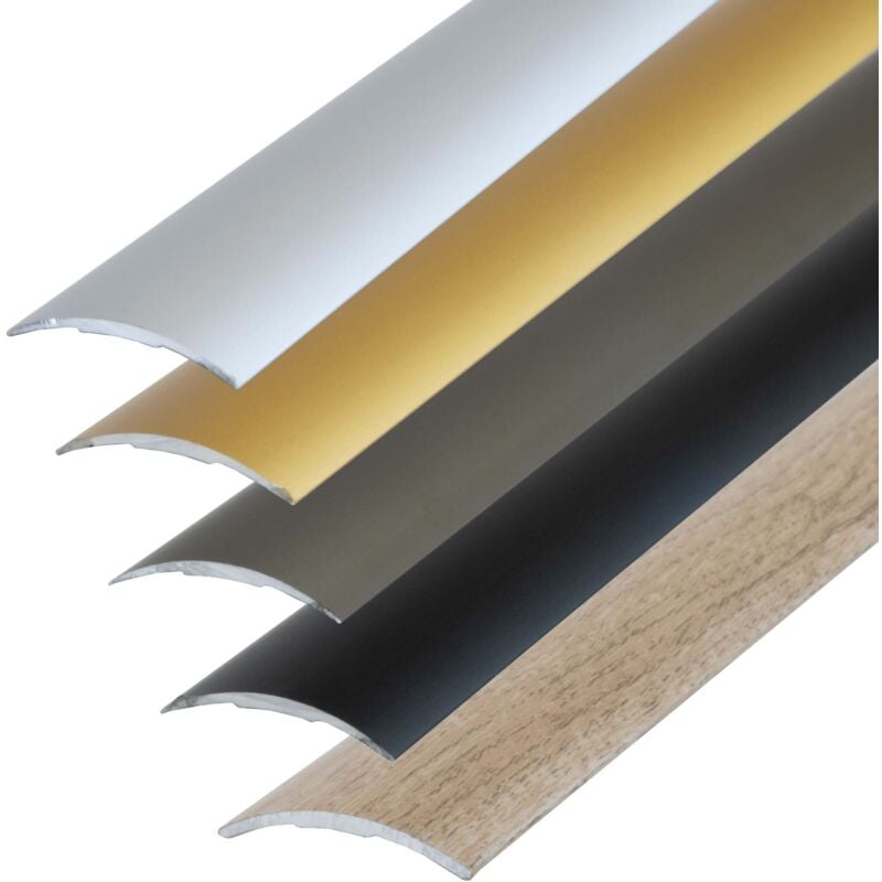 Dalsys - Profilé de compensation, autocollant - 186cm x 60mm Argenté