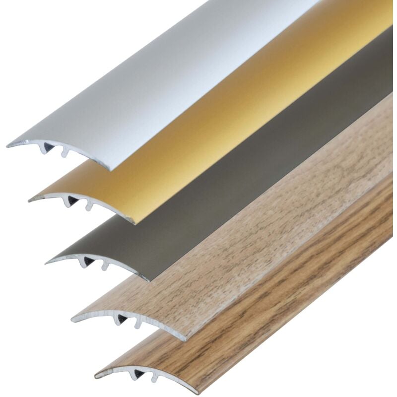 Dalsys - Profilé de transition Profilé d'adaptation avec matériel de fixation - 180cm x 40mm Argenté