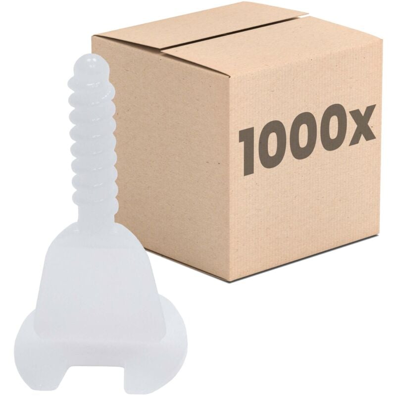 Système de nivellement de carreaux, set d'aide à la pose, outil de carreleur, ergonomique - 3mm 1000 languettes - Dalsys