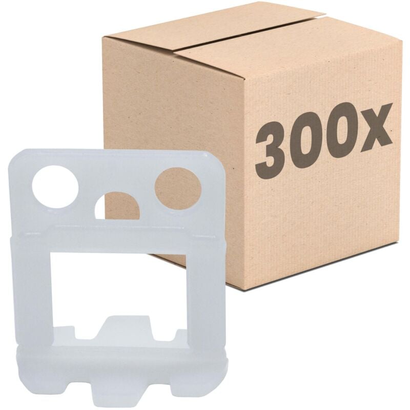 Dalsys - Système de nivellement pour carrelage, set d'aide à la pose, outil de carreleur - 1mm 300 languettes