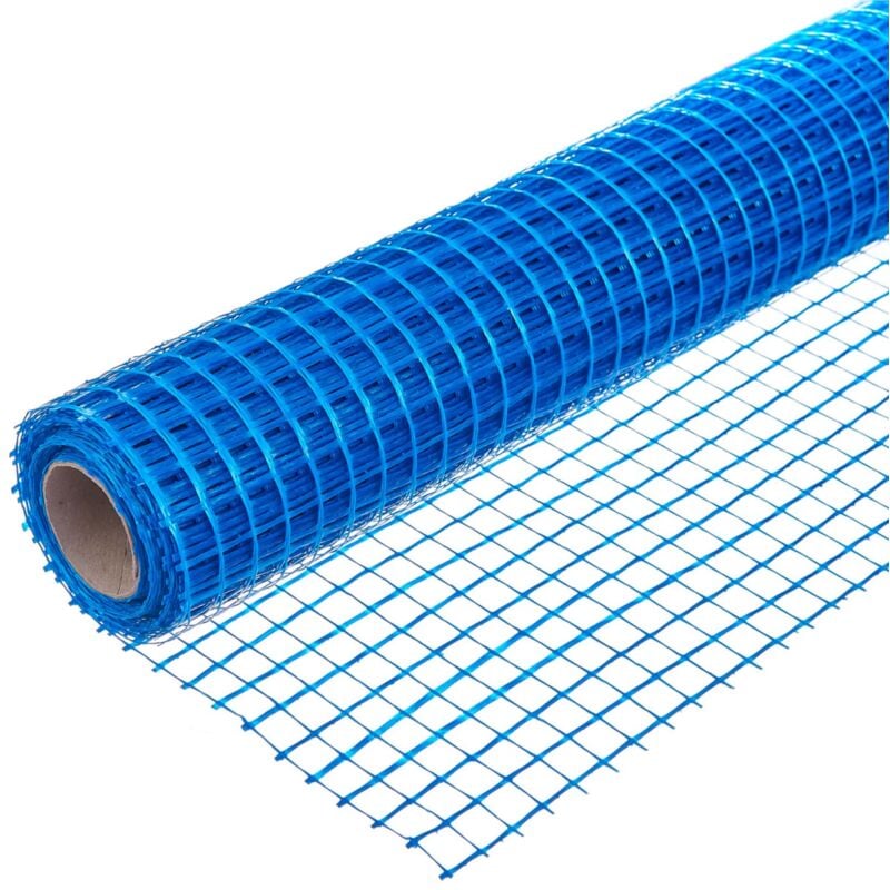 Tissu de renfort extérieur tissu fibre de verre 115g/m² bleu, pour enduit extérieur, haute isolation façade -1 rouleau de 50m - Dalsys