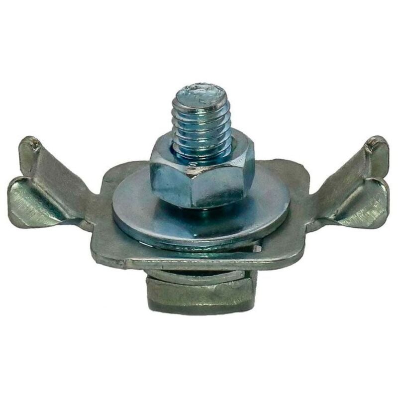 Vis de fixation pour rail de montage argent, vis pour rail d'installation, acier galvanisé - M8 x 60, 50 pièces - Dalsys