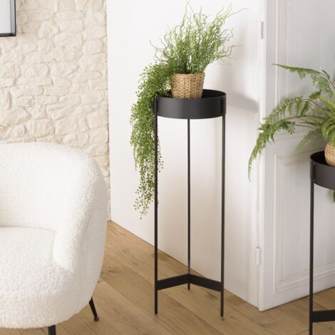 Lot de 2 sellettes design en métal noir OLIPA, marque J-line
