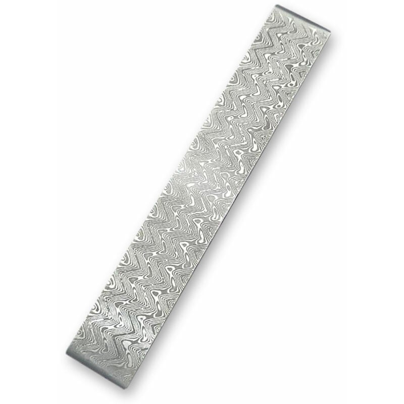 Damas Acier Bricolage Cutter Patronnage Materiaux Barre D'Acier Cutter Lame Vierge A Ete Traitement Thermique, Motif De Vague