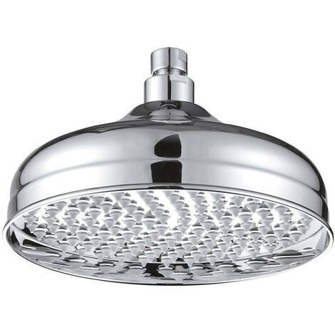 Damast Soffione Antico A200 in Ottone Cromato - Forma tonda diam. 208 mm