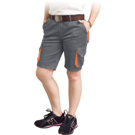 Damen Arbeitshose kurz Grau S