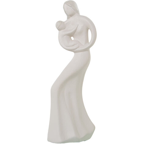 Damenfigur mit Babysandonsand Beige 16x14x45cmpour alle Stile, um zu Hause eine Note zu verleihen