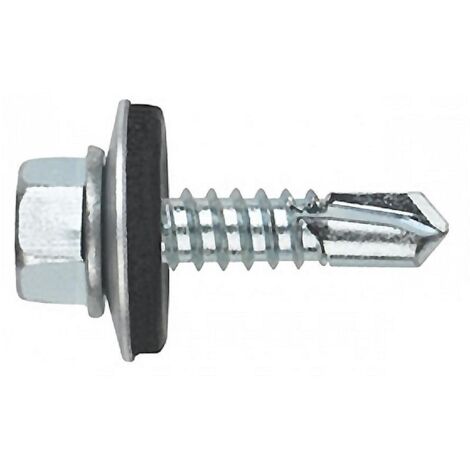 DAMESA tornillo broca c/hexagonal 5.5x22 a-16  caja 350 , Tornillo autotaladrante con arandela EPDM DIN 7504KTamaño 5,5x22/16 Caja de 350 unidades.