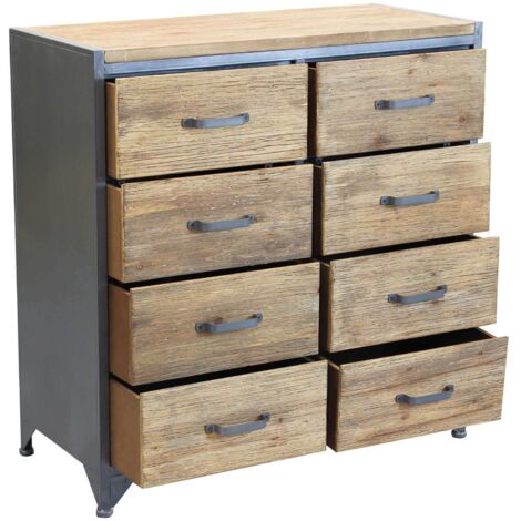 DAMI - cassettiera in legno e acciaio
