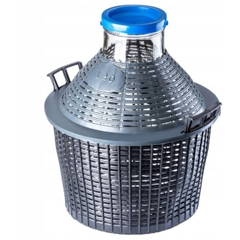Damigiana di vetro KADAX da 10 litri, grande Dame-Jeanne con coperchio in plastica, ideale per lo stoccaggio, la conservazione e la fermentazione del vino