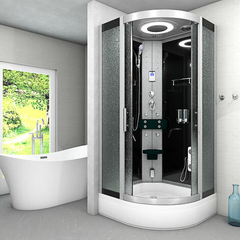 Dampfdusche Dusche Duschkabine D58-53M2 Duschtempel Sauna 90x90 cm