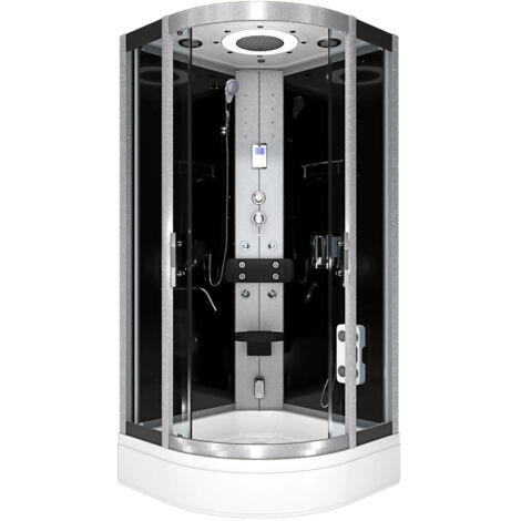 Dampfdusche Dusche Duschkabine D58-53T2 Duschtempel Sauna 90x90 cm