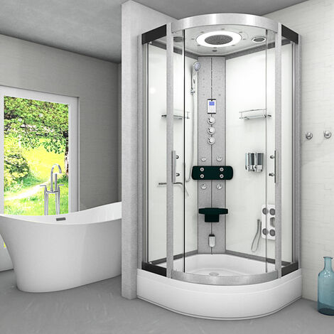 Dampfdusche Dusche Duschkabine D58-60T3 Duschtempel Sauna 100x100 cm