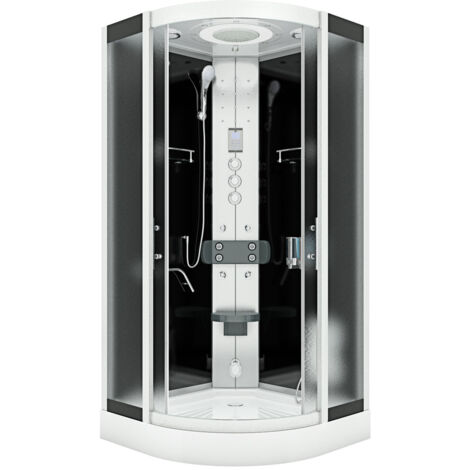 Dampfdusche Duschkabine Sauna Dusche D58-23M3 100x100 cm ohne 2K Scheiben Versiegelung