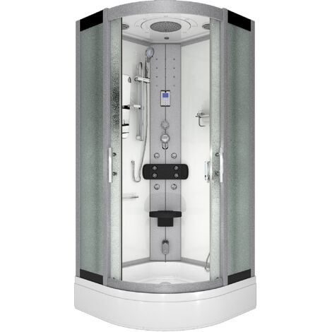 Dampfdusche Duschtempel Sauna Dusche Duschkabine D46-50M2 90x90 cm
