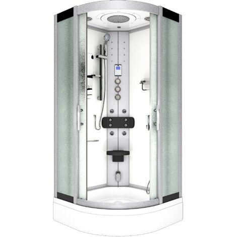 Dampfdusche Duschtempel Sauna Dusche Duschkabine D46-50M3 90x90 cm ohne 2K Scheiben Versiegelung